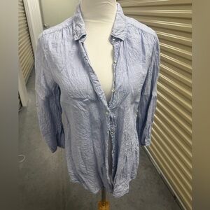 Sigrid Olsen Light Blue Button Down Shirt